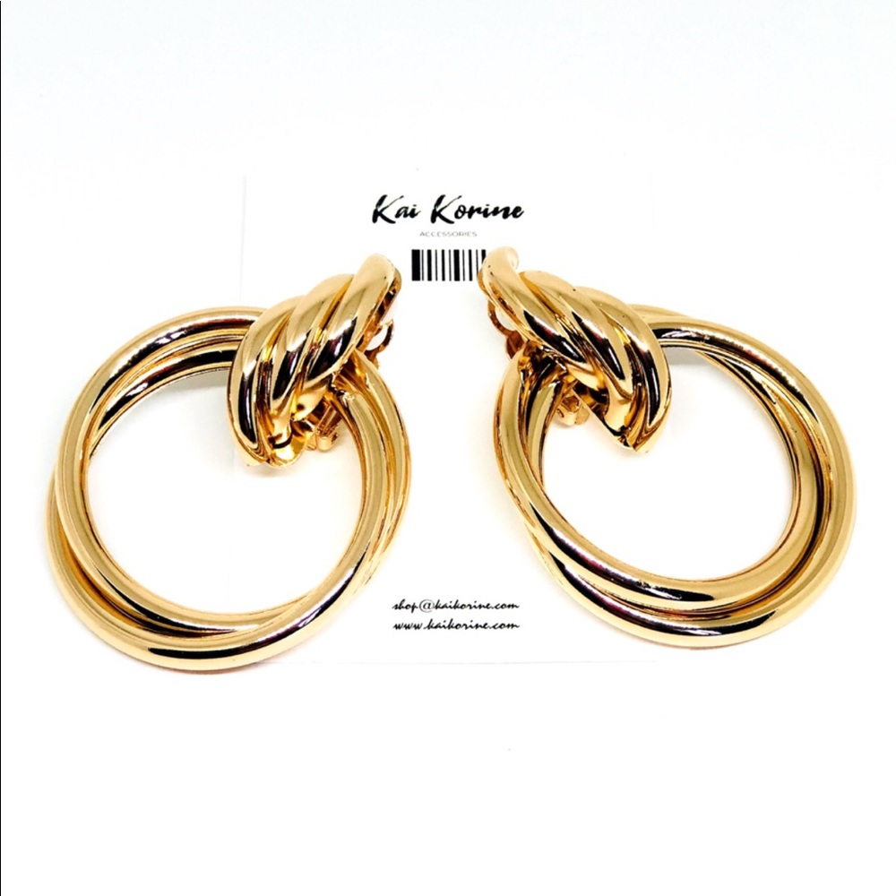 Gold Clip-on Earrings